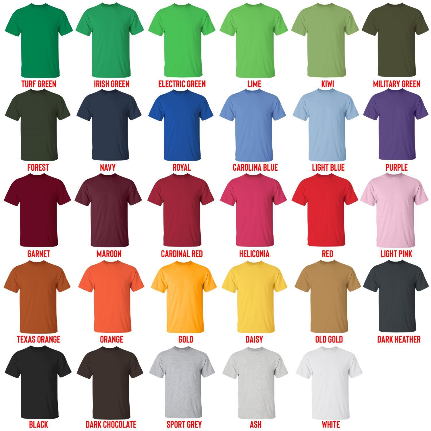 t shirt color chart - Wistoria: Wand and Sword