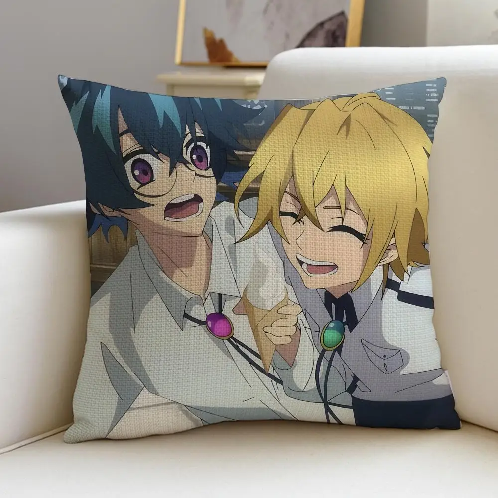 Wistoria Wand and Sword Will Serfort And Lihanna Owenzaus Throw Pillow