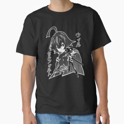 Will Serfort Silhouette Black White Design T-shirt