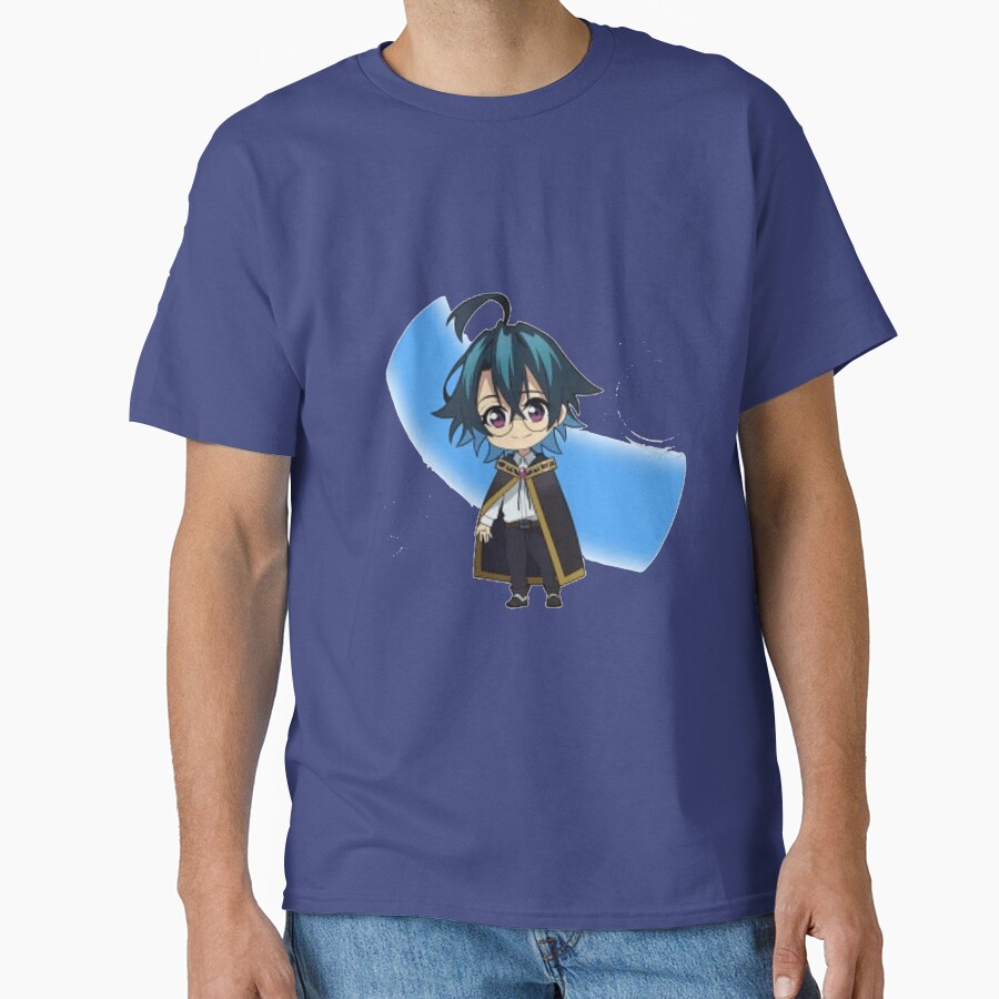 Wistoria Wand And Sword Will Serfort Blue Design T-shirt - Image 4
