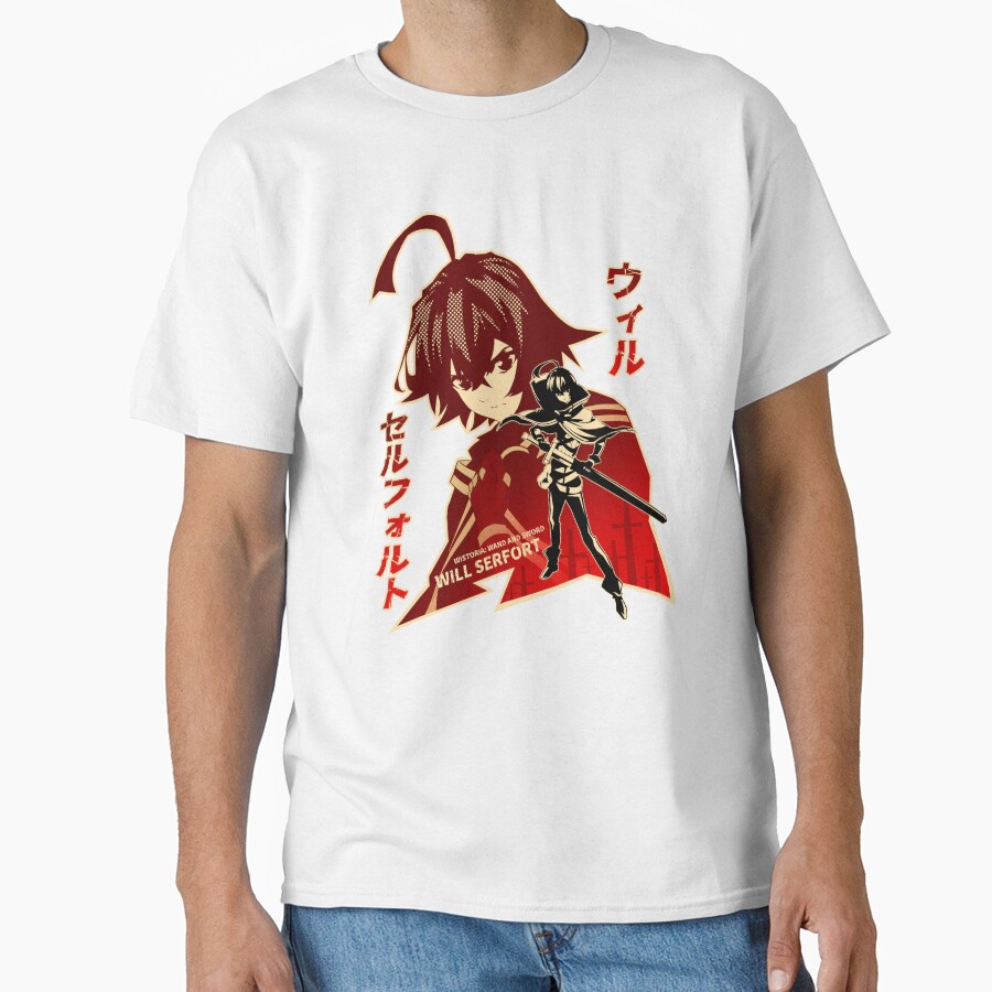 Wistoria: Wand and Sword Will Serfort Silhouette T-shirt - Image 2