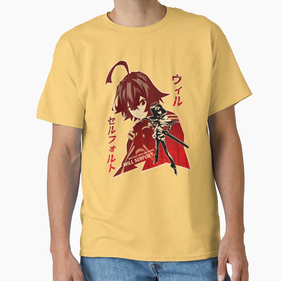Wistoria: Wand and Sword Will Serfort Silhouette T-shirt - Image 6