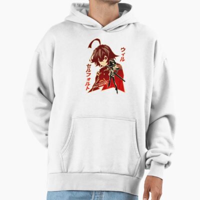 Alternative view of Wistoria: Wand and Sword Will Serfort Silhouette Hoodie