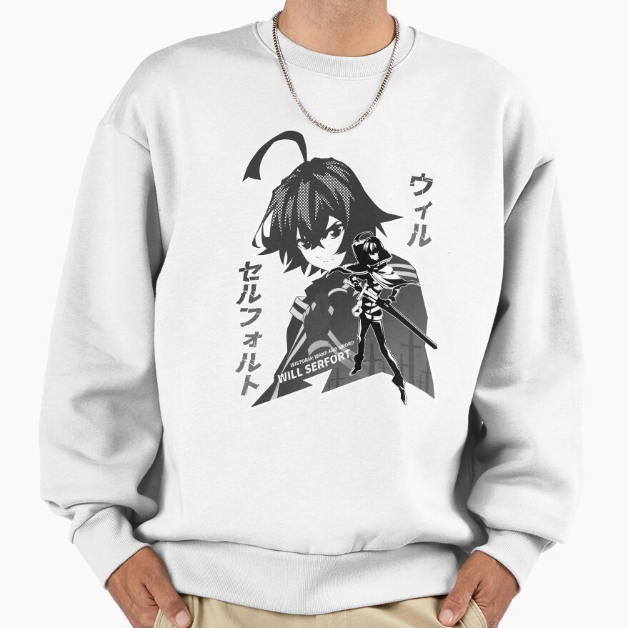 Will Serfort Silhouette Black White Design Sweatshirt - Image 2