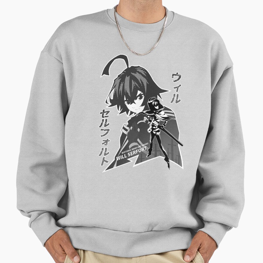 Will Serfort Silhouette Black White Design Sweatshirt - Image 4