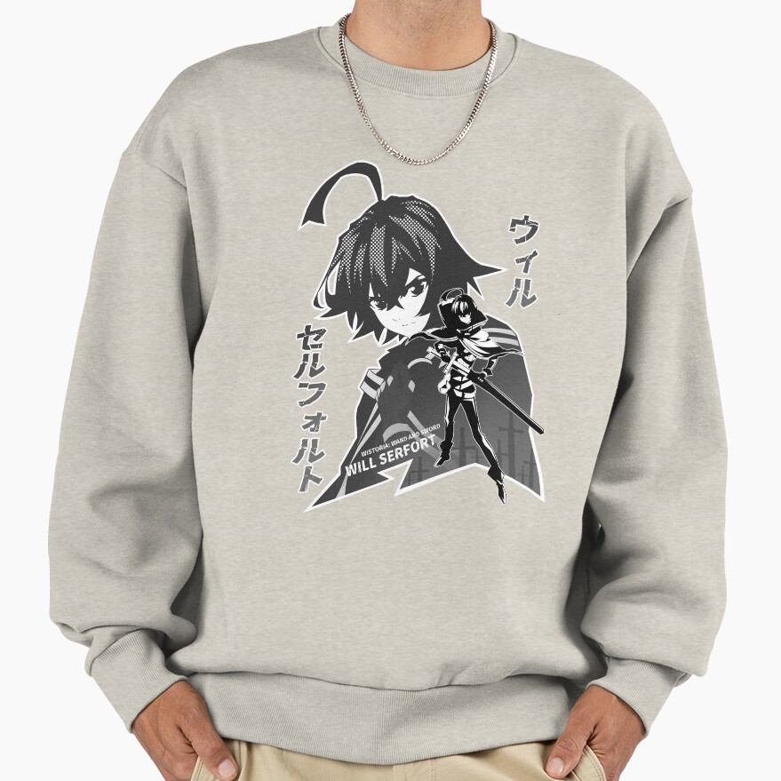 Will Serfort Silhouette Black White Design Sweatshirt - Image 3