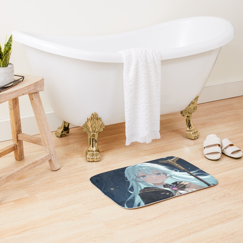Elfaria Albis Serfort Wistoria Wand And Sword Starlit Magic Bath Mat - Image 2