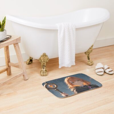 Alternative view of Colette Loire Wistoria Wand And Sword Staff Sunset Fantasy Bath Mat