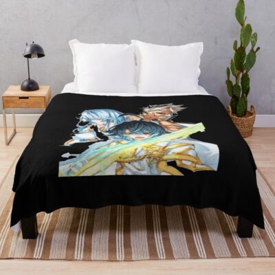 Wistoria Wand And Sword Characters Colorfull Throw Blanket
