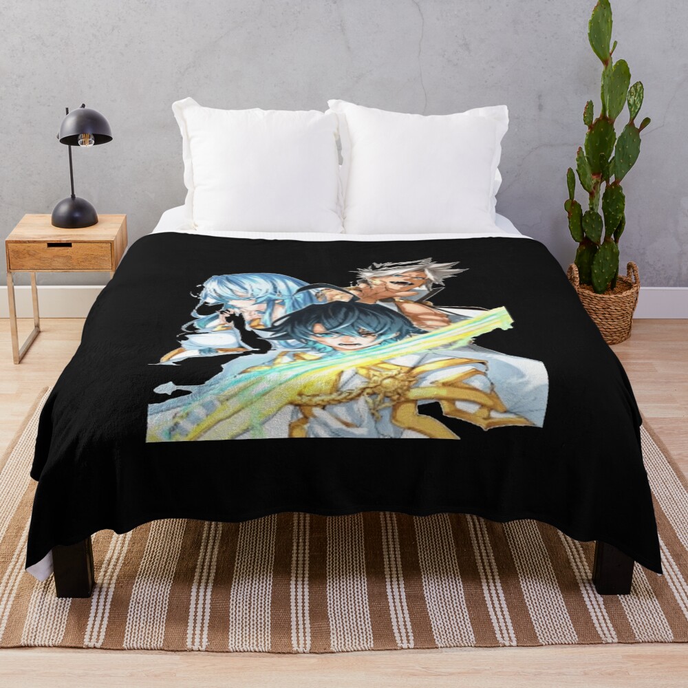 Wistoria Wand And Sword Characters Colorfull Throw Blanket