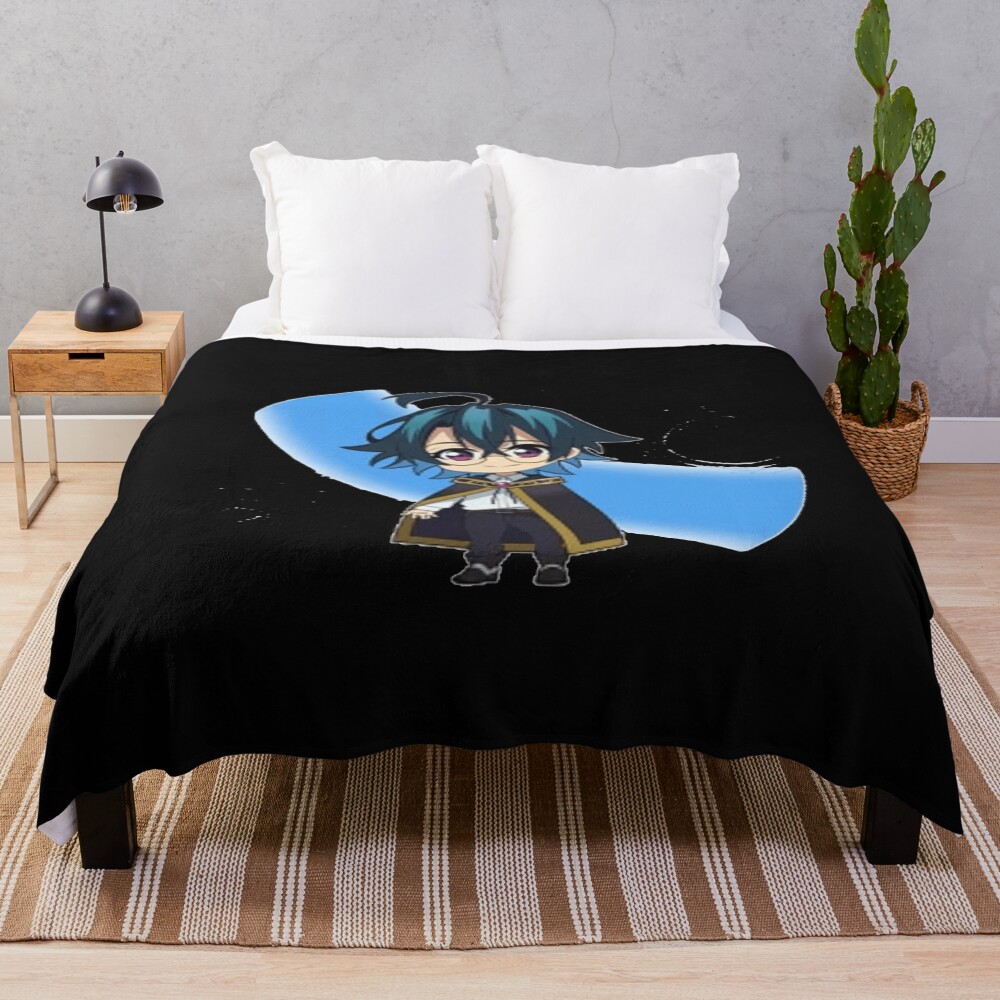Wistoria Wand And Sword Will Serfort Chibi Throw Blanket