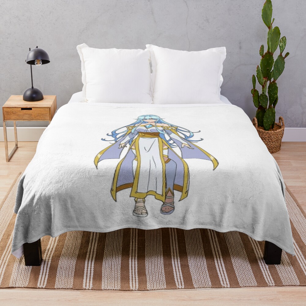 Wistoria Wand And Sword Elfaria Albis Serfort Unique Throw Blanket