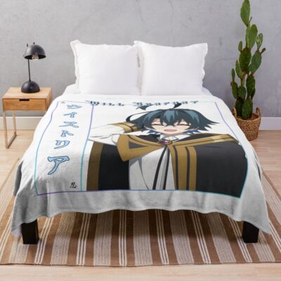 Anime Wistoria: Wand And Sword Fantasy Swordsman Throw Blanket