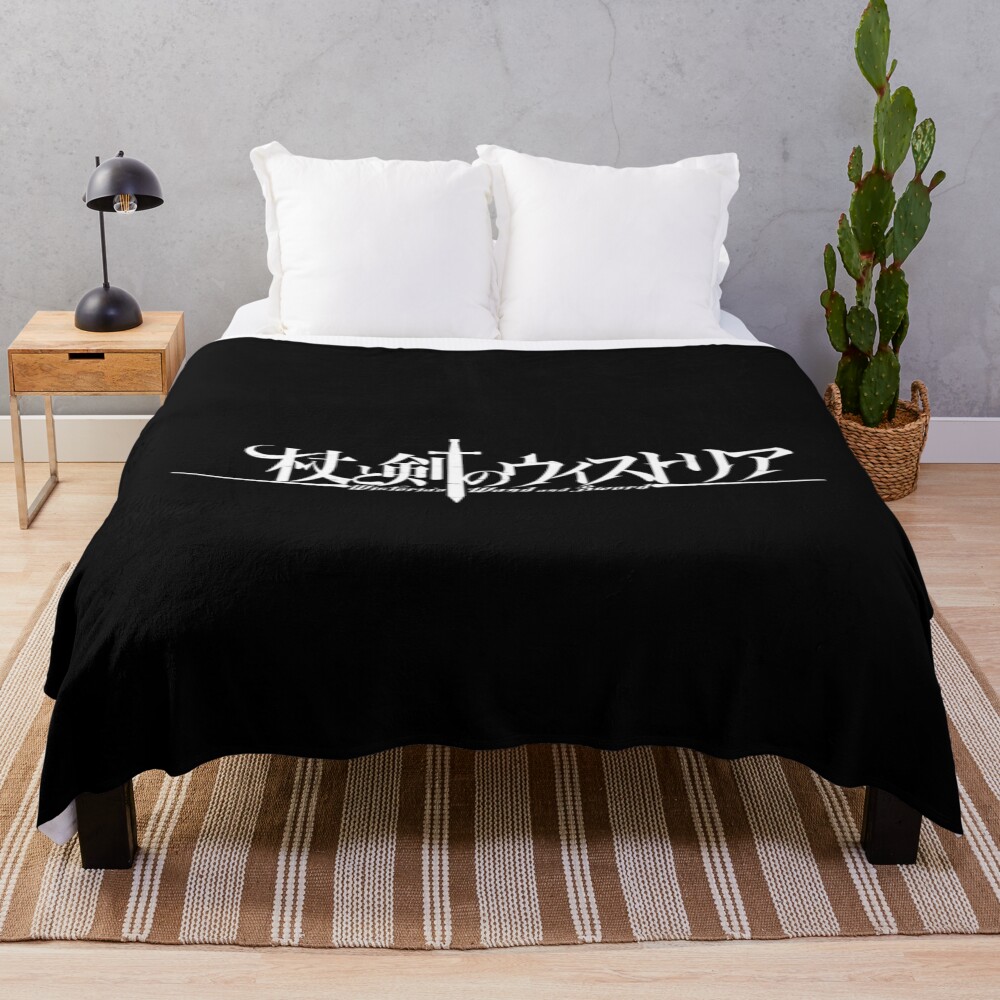 Wistoria Wand And Sword Logo Bassic Throw Blanket