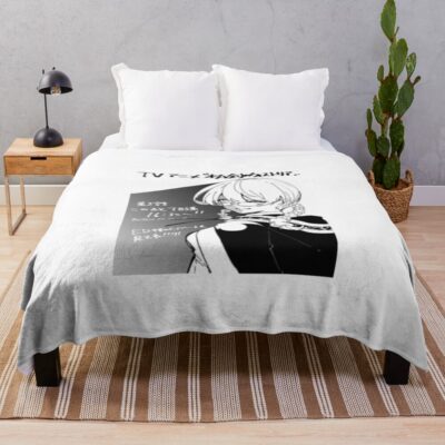 Wistoria Wand And Sword Iris X. Stella Maris Black & White Throw Blanket