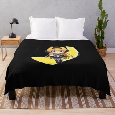 Wistoria Wand And Sword Lihanna Owenzaus Chibi Throw Blanket
