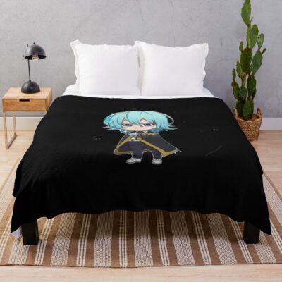 Wistoria Wand And Sword Julius Rainburg Chibi Throw Blanket