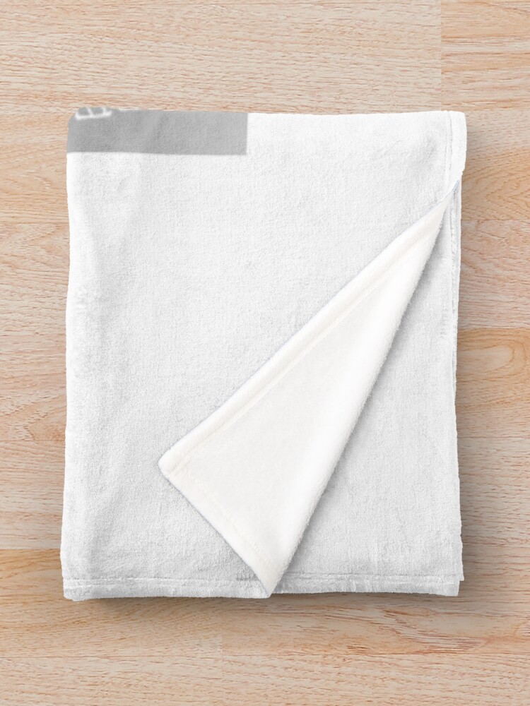 Wistoria Wand And Sword Iris X. Stella Maris Black & White Throw Blanket - Image 2