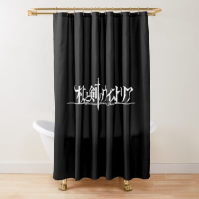 Wistoria Wand And Sword Logo Bassic Shower Curtain