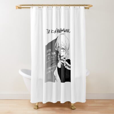 Wistoria Wand And Sword Iris X. Stella Maris Black & White Shower Curtain