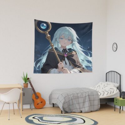 Elfaria Albis Serfort Wistoria Wand And Sword Moonlit Tapestry