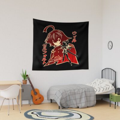 Tsue To Tsurugi No Wistoria Will Serfort Silhouette Tapestry