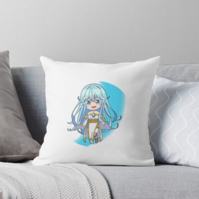 Wistoria Wand And Sword Elfaria Albis Serfort Chibi Throw Pillow