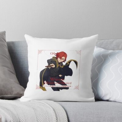 Anime Wistoria Wand And Sword Sion Ulster Throw Pillow
