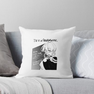 Wistoria Wand And Sword Iris X. Stella Maris Black & White Throw Pillow